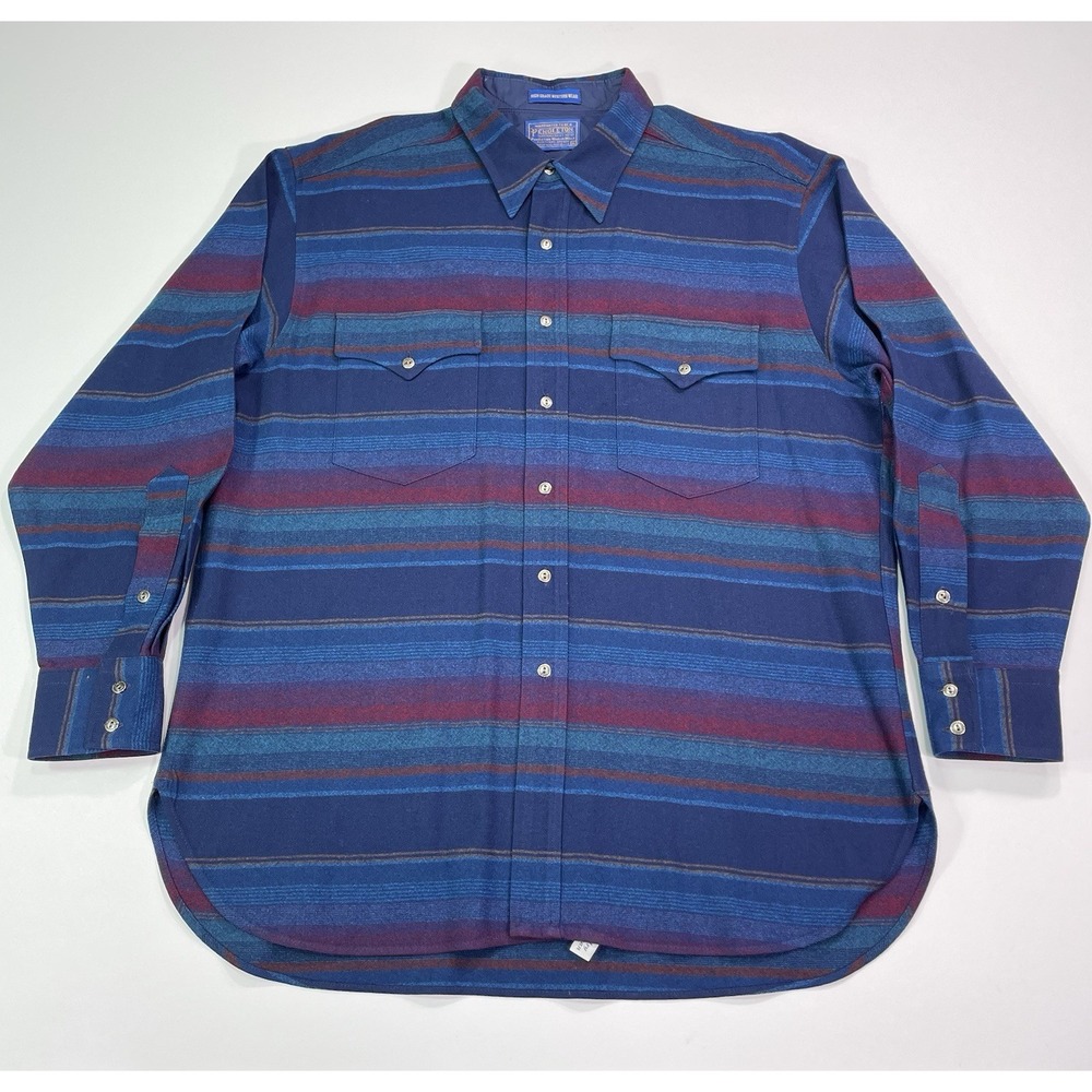 Pendleton Mens XL Shirt Wool High Grade Western Wear Excellent Condition VTG